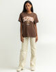FULL TILT California United Womens Oversized Tee image number 5