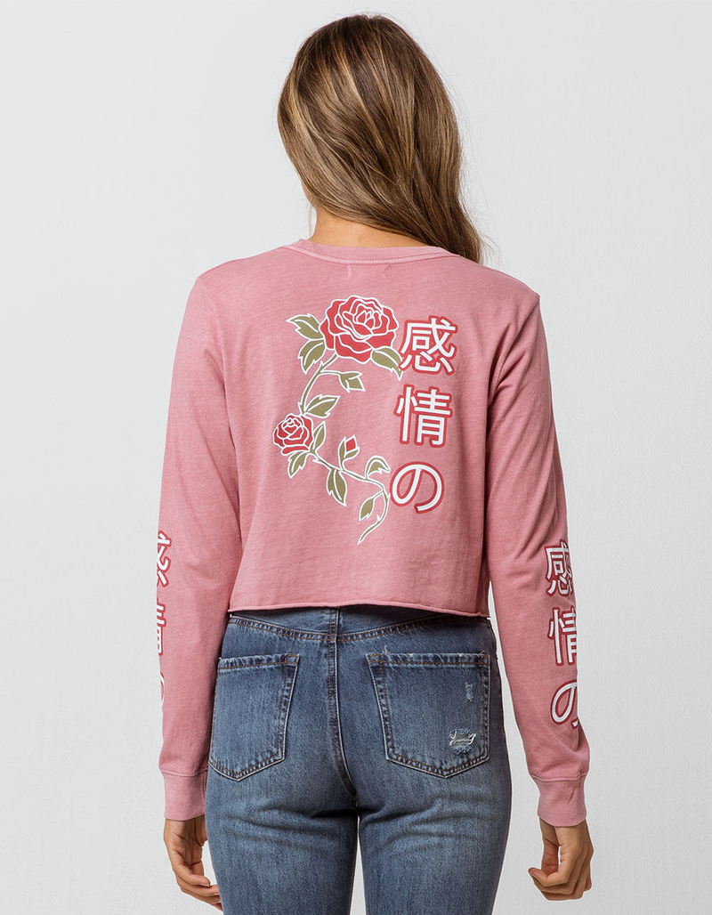 FULL TILT Kanji Rose Womens Crop Tee image number 0