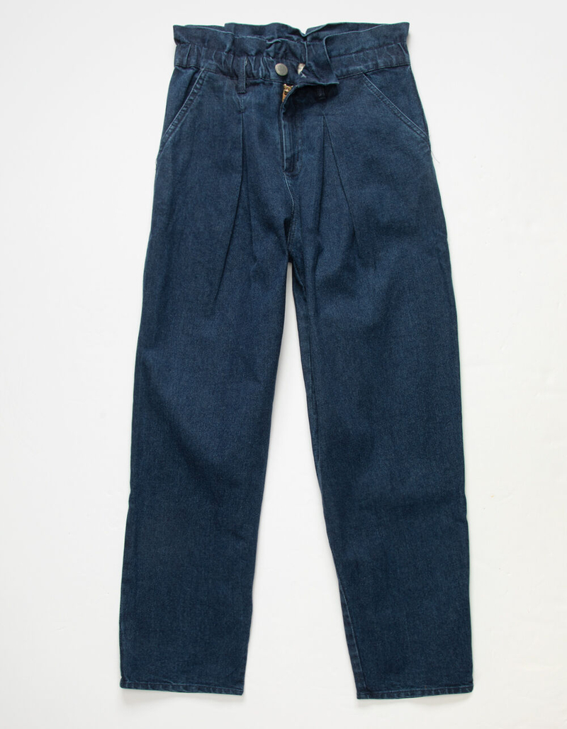 JOLIE & JOY Paperbag Straight Leg Jeans image number 0