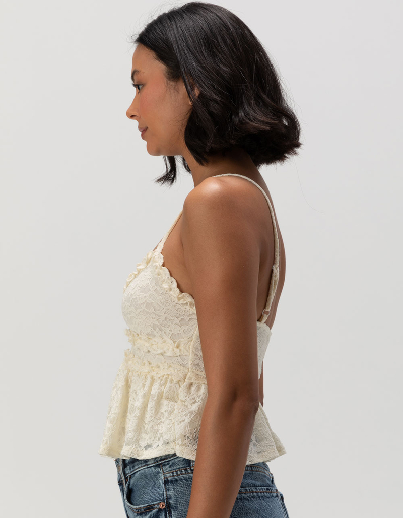 RSQ Womens Lace Ruffle Cami image number 2