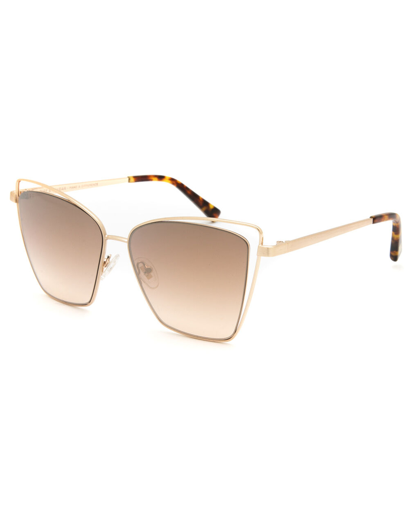 DIFF EYEWEAR Becky III Gold & Brown Gradient Sunglasses image number 0