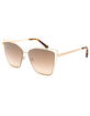 DIFF EYEWEAR Becky III Gold & Brown Gradient Sunglasses image number 1