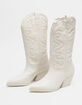 STEVE MADDEN Womens West Leather Western Boots image number 1