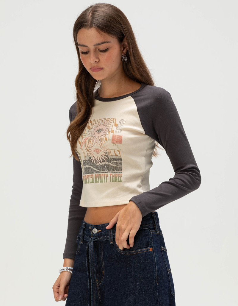 BILLABONG Eye Vibe Womens Long Sleeve Raglan Tee image number 2