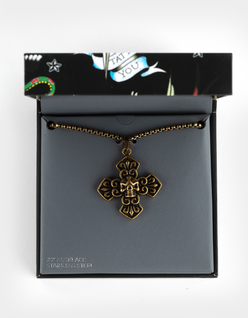 ED HARDY Skull Necklace image number 1