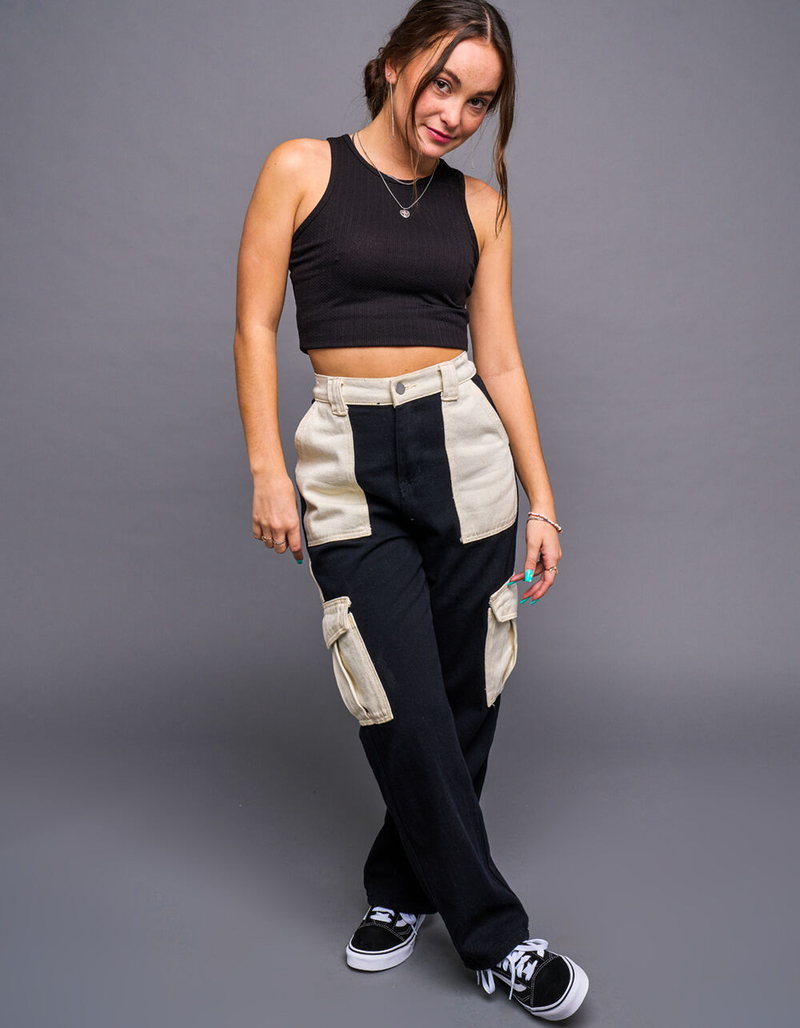 TRUEWRLD Colorblock Womens Cargo Painter Pants image number 0