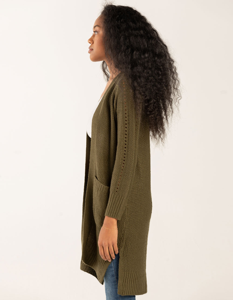POOF Womens Front Pocket Cardigan image number 1