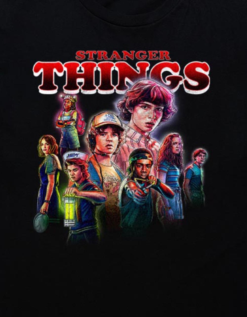 STRANGER THINGS Retro Logo Cast Unisex Tee image number 1