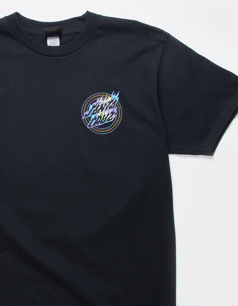 SANTA CRUZ Holo Flame Dot Mens Tee image number 3