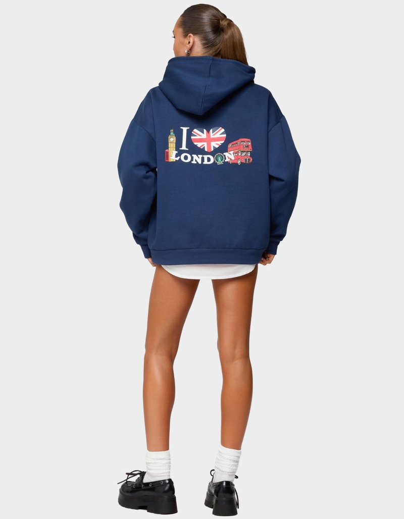 EDIKTED Love London Oversized Hoodie image number 3