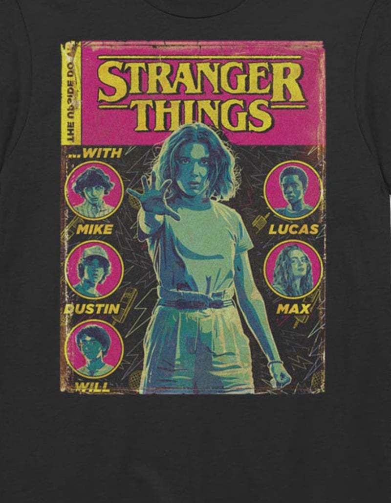 STRANGER THINGS Comic Cover Unisex Tee image number 1