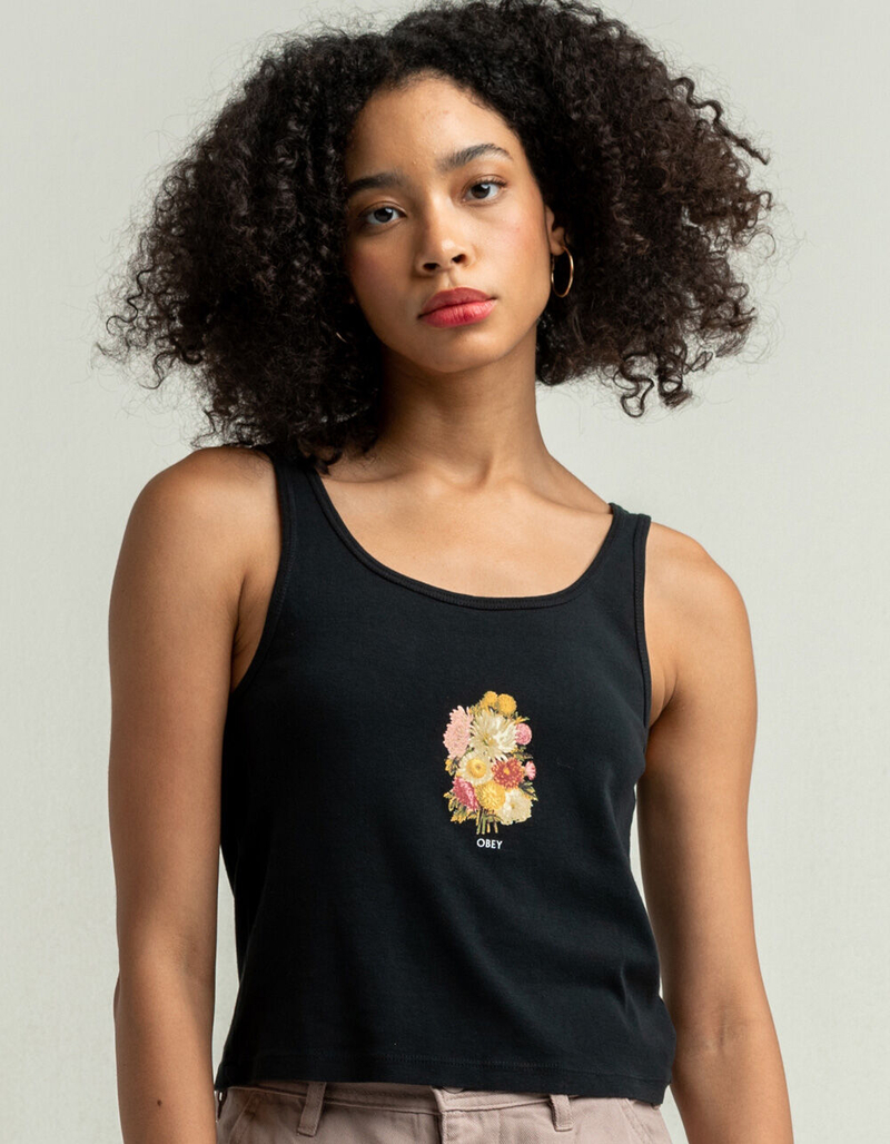 OBEY Flower Bundle 2 Womens Tank image number 0