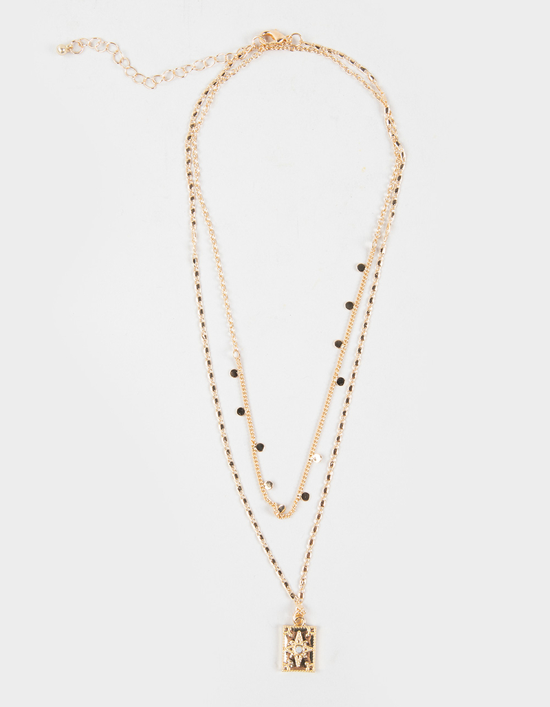 FULL TILT Layered Celestial Necklace image number 0