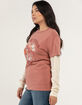 FULL TILT Mushroom 2fer Womens Tee image number 2