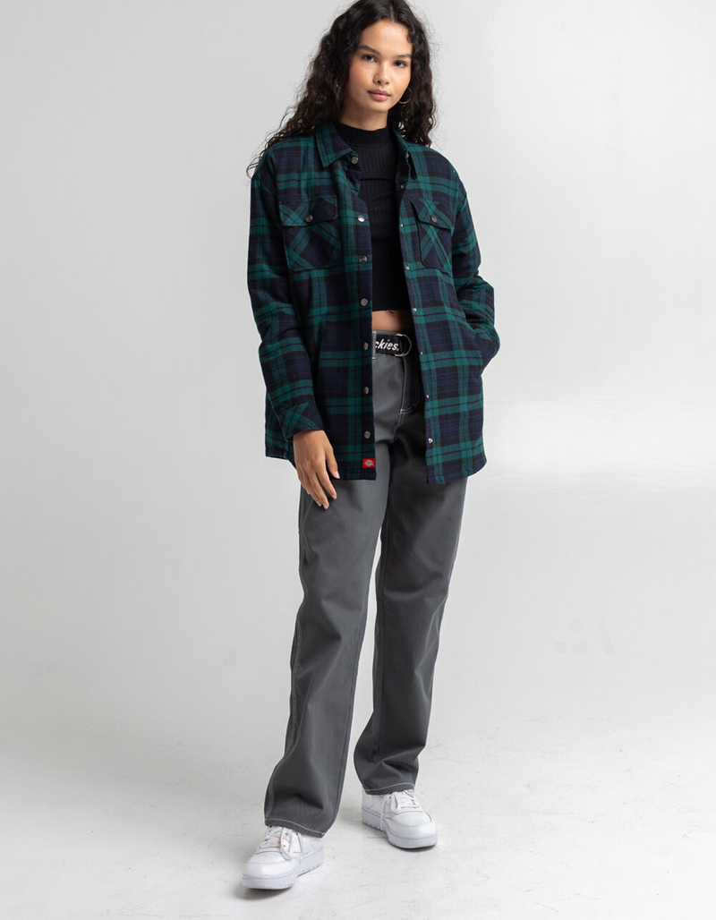 DICKIES Flannel Oversized Womens Jacket image number 3
