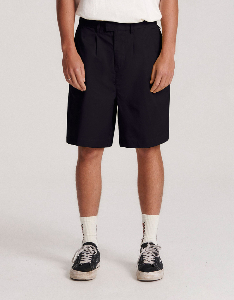 THE CRITICAL SLIDE SOCIETY Harro Mens Pleated Linen Shorts image number 0