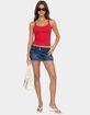 EDIKTED Rae Denim Mini Skort image number 5