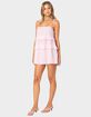 EDIKTED Dorothia Sheer Linen Look Mini Dress image number 2