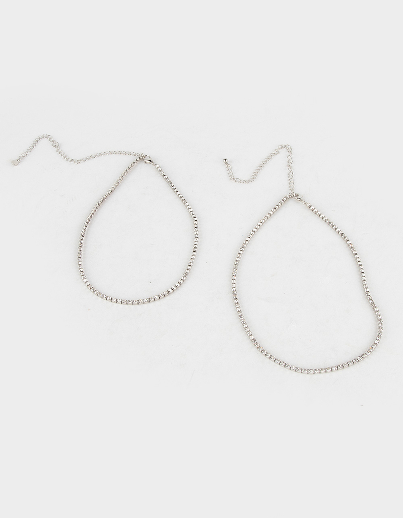 RSQ 2 Pack Rhinestone Necklace image number 1