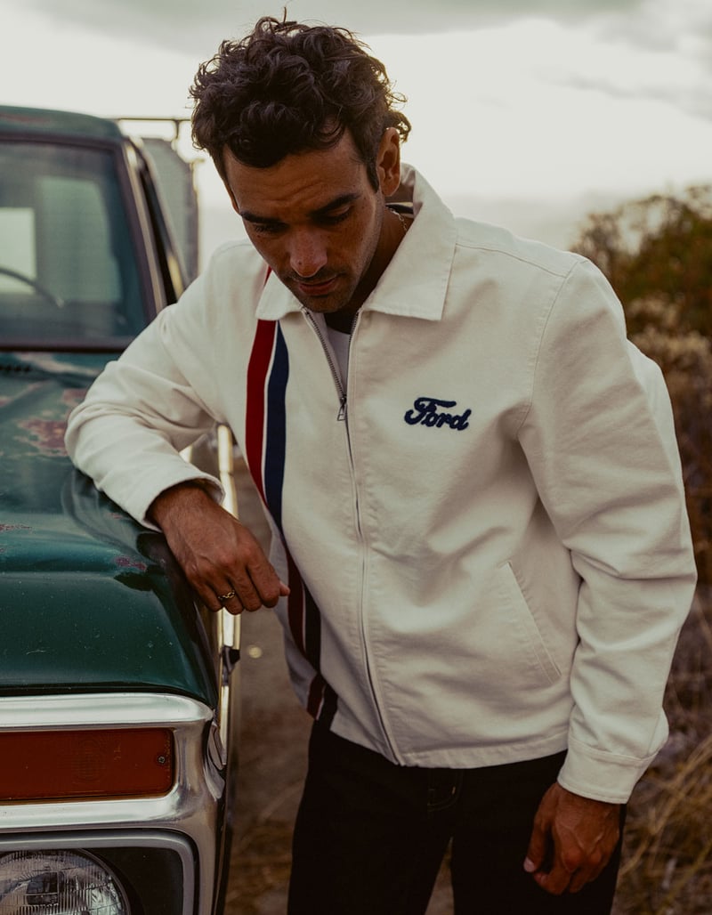 BRIXTON x Ford Number One Mens Garage Jacket image number 1
