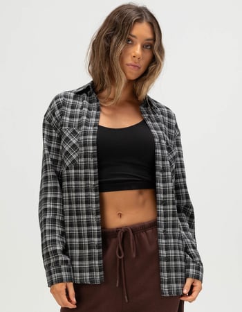 RSQ Womens Oversized Flannel Primary Image