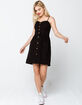 CI SONO Button Front Black Dress image number 4