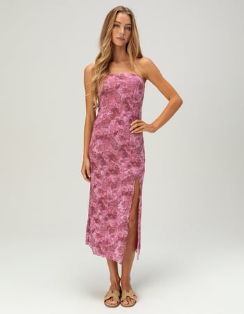 RSQ Womens Mesh Tube Midi Dress Primary Image