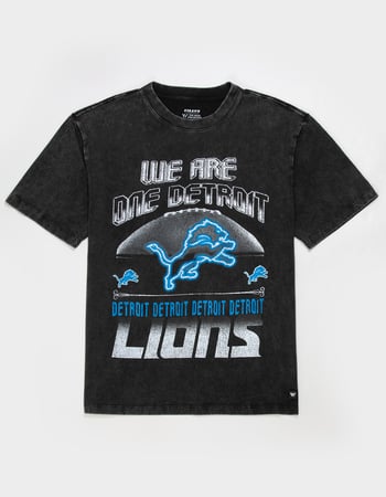 THE WILD COLLECTIVE Detroit Lions Mens Washed Boxy Tee Primary Image