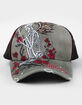 AFFLICTION Winged Reaper Womens Trucker Hat image number 2