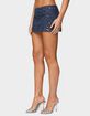 EDIKTED Sora Sequin Denim Mini Skort image number 2