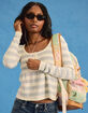 RSQ Womens Stripe Babydoll Sweater image number 7