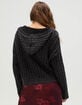 RSQ Womens Cable Knit Zip-Up Sweater image number 4
