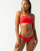 FULL TILT Bandeau Red Bikini Top image number 4