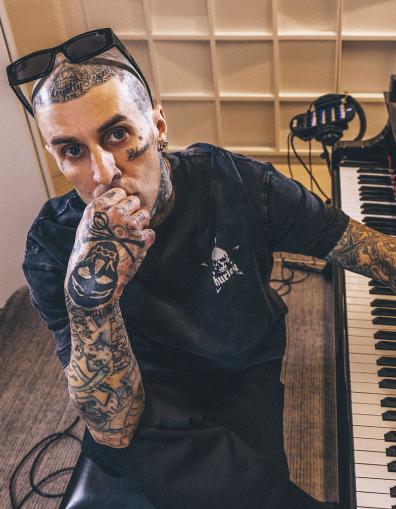 HURLEY x Travis Barker Skull Mens Tee image number 2