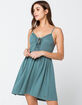 ROXY Little Something Love Teal Dress image number 1