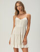 RSQ Lace Trim Womens Babydoll Dress image number 2