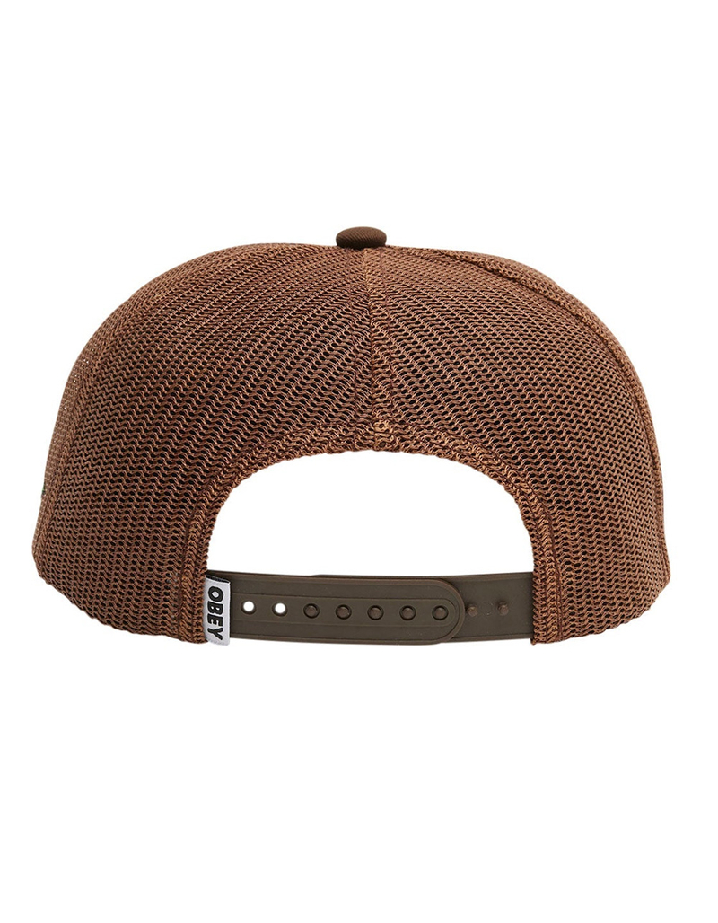 OBEY Thornz Twill Trucker Hat image number 2