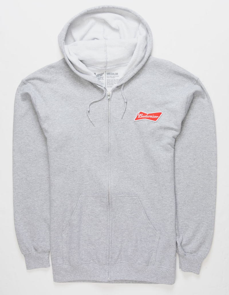 BUDWEISER King Of Beers Mens Zip-Up Hoodie image number 1
