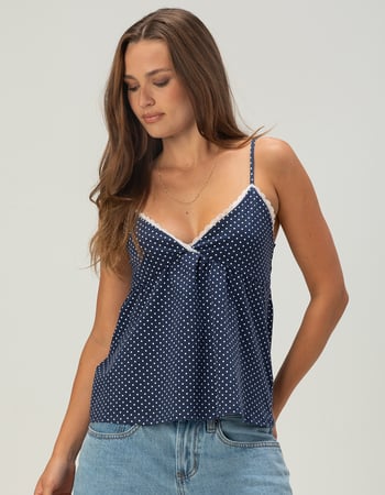 RSQ Womens Polka Dot Babydoll Cami Primary Image
