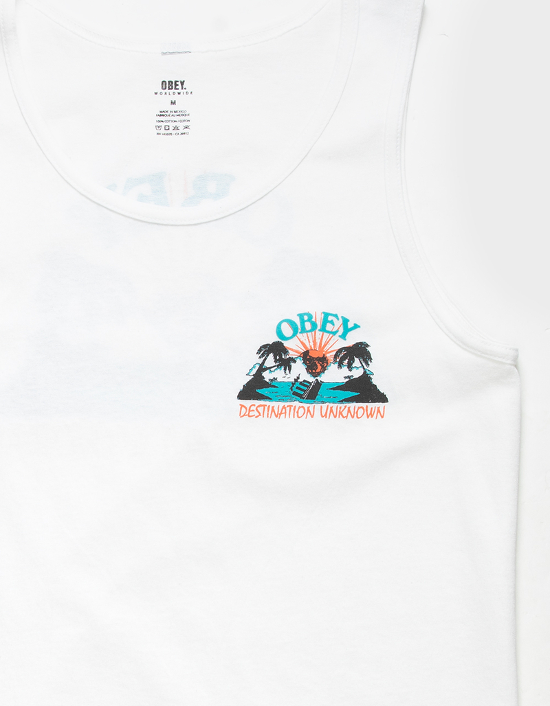 OBEY Destination Unknown Mens Tank Top image number 3