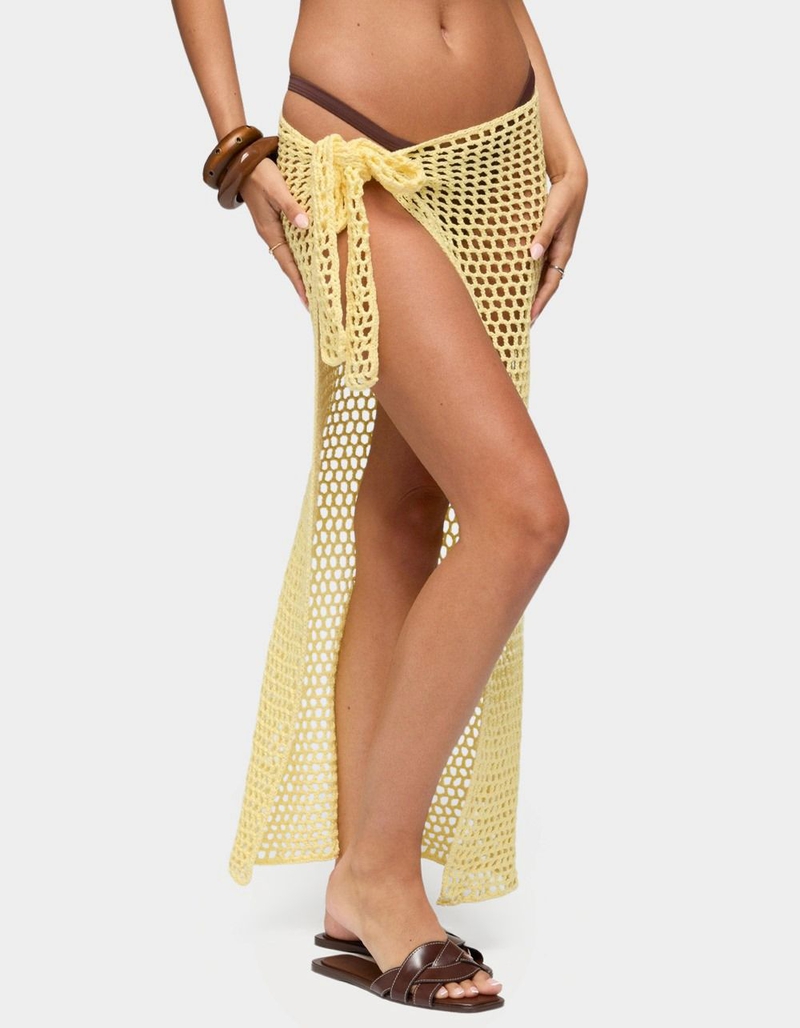 EDIKTED Avigail Crochet Maxi Sarong image number 1