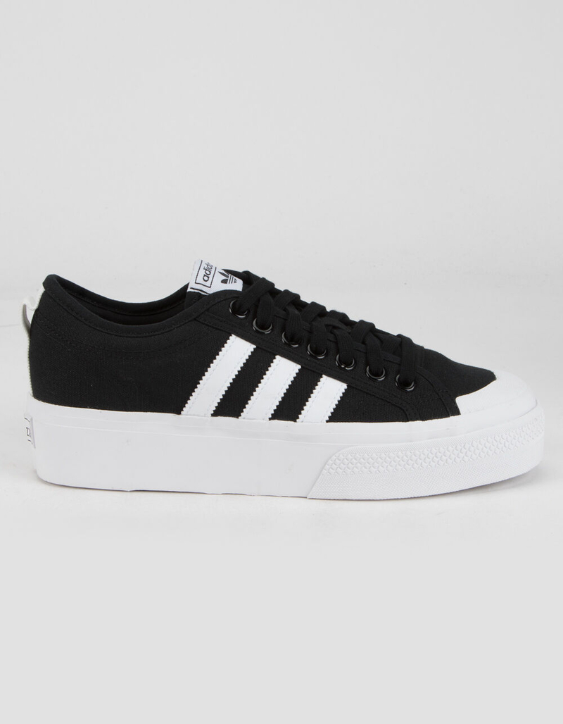 ADIDAS Nizza Platform Womens Black & White Shoes image number 0