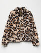 LOVE + JOY Leopard Sherpa Girls Jacket image number 1