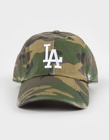 47 BRAND Los Angeles Dodgers '47 Clean Up Camo Strapback Hat Alternative Image