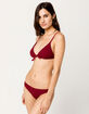 RIP CURL Premium Surf Hipster Dark Red Bikini Bottoms image number 4