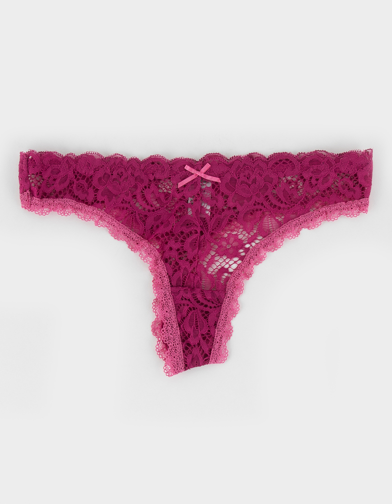 SPREE INTIMATES Mesh Lace Thong image number 0
