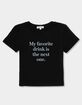 DRINK Favorite Drink Womens Baby Tee image number 2