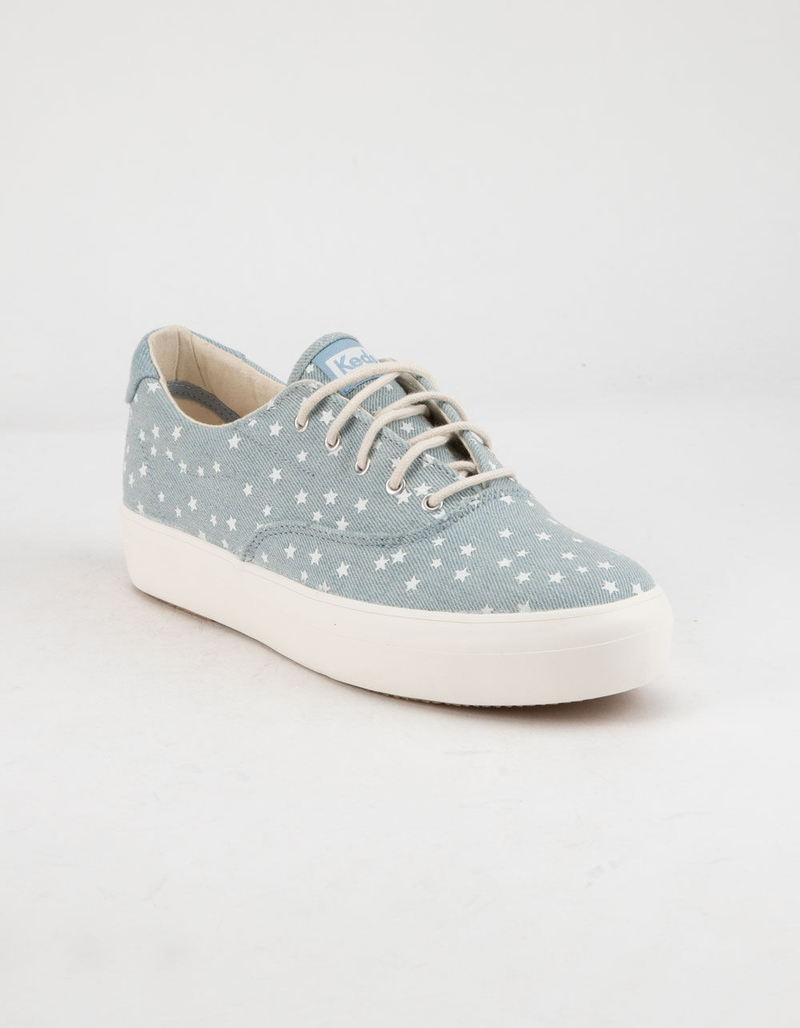 KEDS Rise Denim Star Light Blue Womens Shoes image number 1