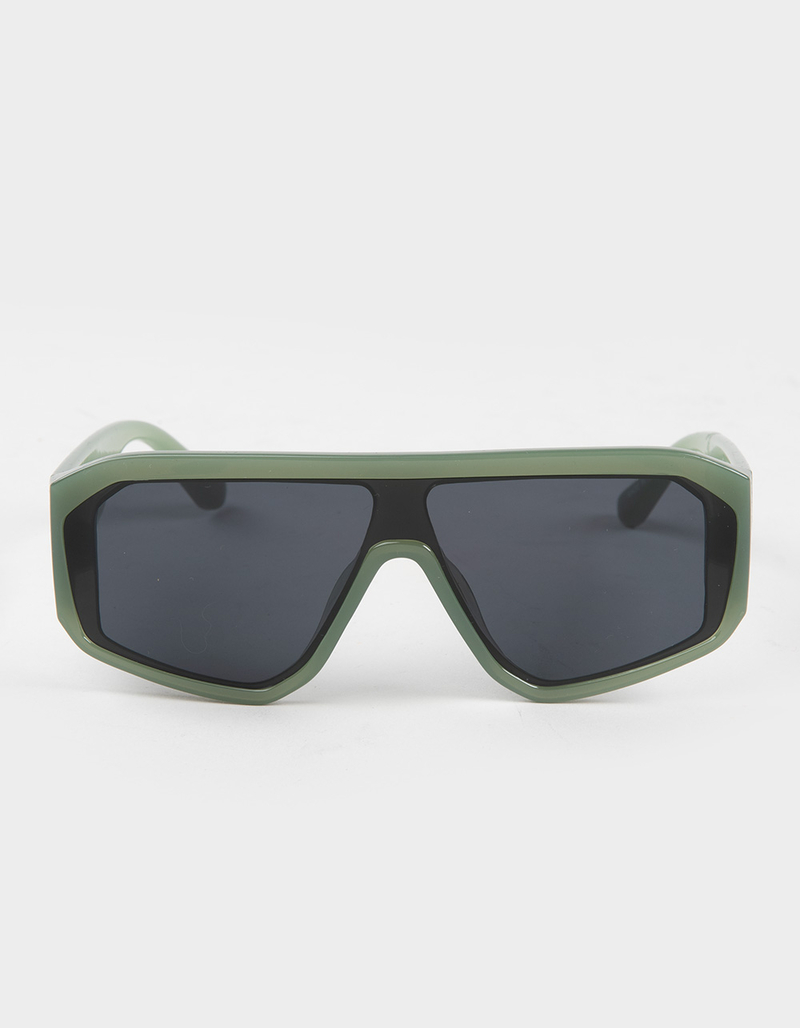 RSQ Came Oversized Flat Top Shield Sunglasses image number 1