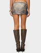 EDIKTED Teresa Printed Mesh Mini Skirt image number 3